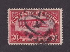 MATT'S STAMPS SCOTT #Q8 AEROPLANE CARRYING MAIL 20-CENT PARCEL POST, USED CV$30