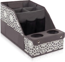 Car Seat Organizer with 11 Compartments, 2 Cup Holders, and Side Pockets