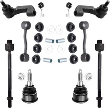 Detroit Axle 8pc Front Lower Ball Joints Sway Bar Links Tie Rods for 2002