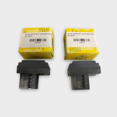 Vimar 16337 RJ45 Socket Connector (Lot of 2) - Used/Good Condition
