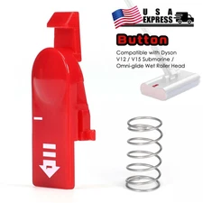 Red Catch Release Clip Button Replacement with Spring for Dyson V12slim/ V15