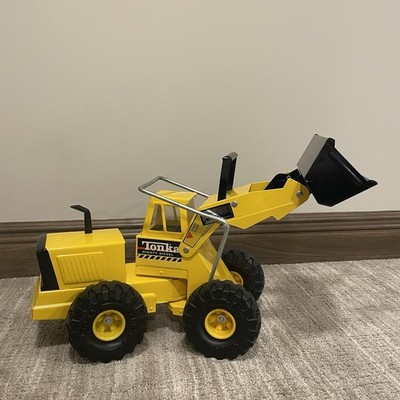 Vintage Tonka Mighty Diesel Front End Loader Pressed Steel 1980s