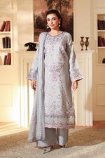 Pakistani Rawsilk Embroidered 3PC Suit  Eid Party Wear with Dupatta
