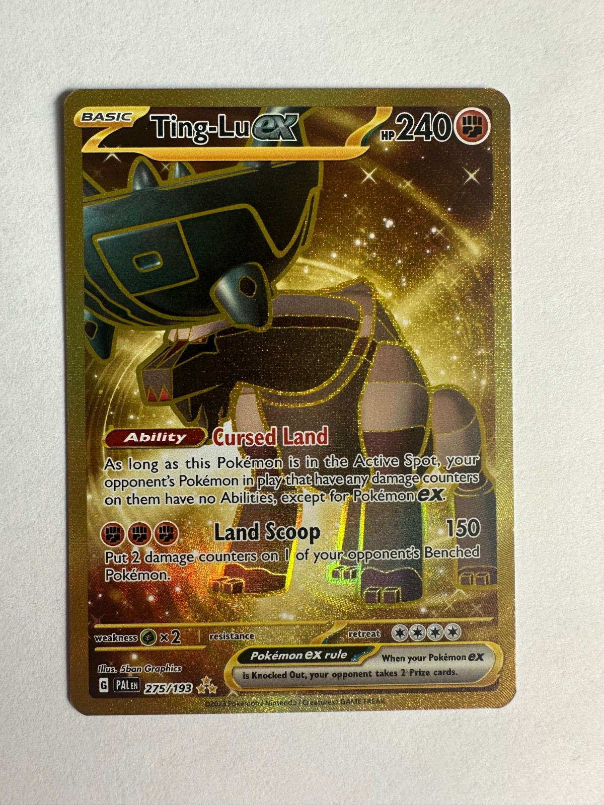Ting-Lu ex 275/193 NM Hyper Rare Pokemon TCG Paldea Evolved