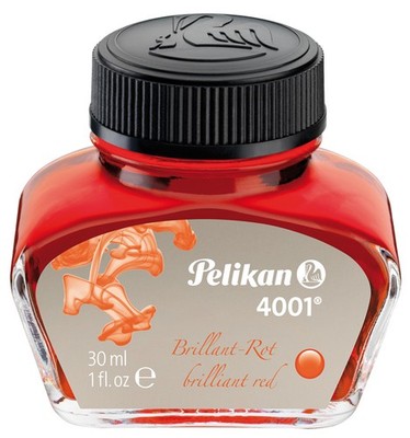 Pelikan Tinte 4001 im Glas rot Inhalt: 30 ml
