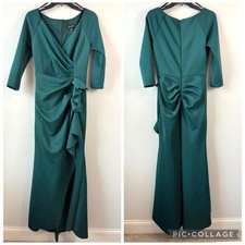 Xscape Lexi Scuba Ruched Side Dress Hunter Green 6