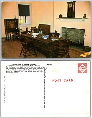 Living Room Linders House Jefferson Barracks Missouri Postcard