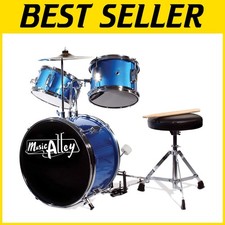 Kids Drum Set with Sticks  Throne Seat
