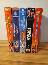 Vintage Retro VHS Movies LOT Xmas Vacation Top Gun Kids Selections