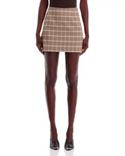 FRENCH CONNECTION Gina Check Mini Skirt MSRP ...
