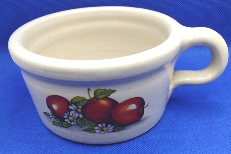 Shaker & Thangs Pottery Soup Cup Apple Marshall TX  Stoneware Bowl
