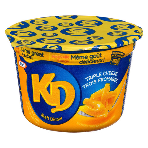KD KRAFT DINNER Snackbecher - Drei Käsemakkaroni & Käse 58g, 10ct. - Bild 2 von 5