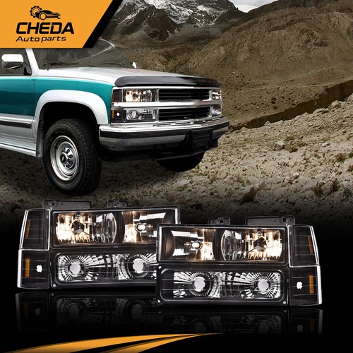 2 PIEZAS Faros Negros Parachoques Lámparas Esquinas Aptos para GMC C10 C/K Sierra 1994-1998 - Imagen 3 de 12