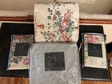 Ralph Lauren Villandry Beige Floral 6p King Duvet Cover Set New