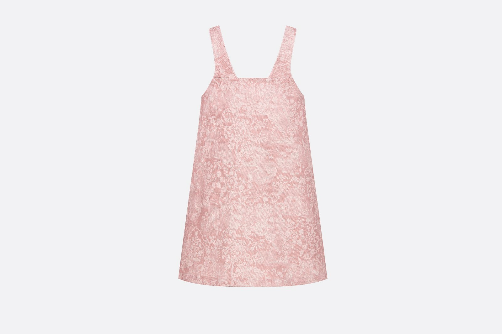 Christian Dior Pinafore Dress Girl 8 years Pink with Ivory Toile de Jouy Print image 2