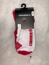 New Girls Kids Converse No Show 3 Pack Socks 5Y-7Y  2  READ Description