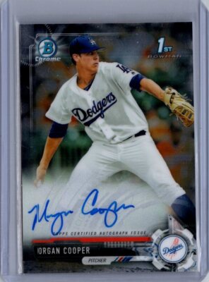 2017 Bowman Draft #CDA-MC Morgan Cooper Chrome Draft Pick Autographs