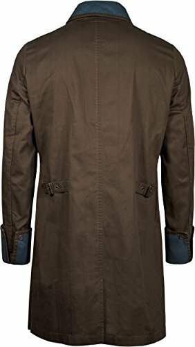 Musterbrand BROWN Dragon Age Trench-Coat Varric Cotton Jacket, US Small - Picture 5 of 7