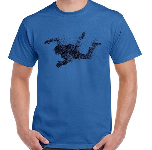 Fallschirm T-Shirt Abstrakt Fallschirmspringer Herren Skydive 1 2 3 Para - Picture 9 of 25