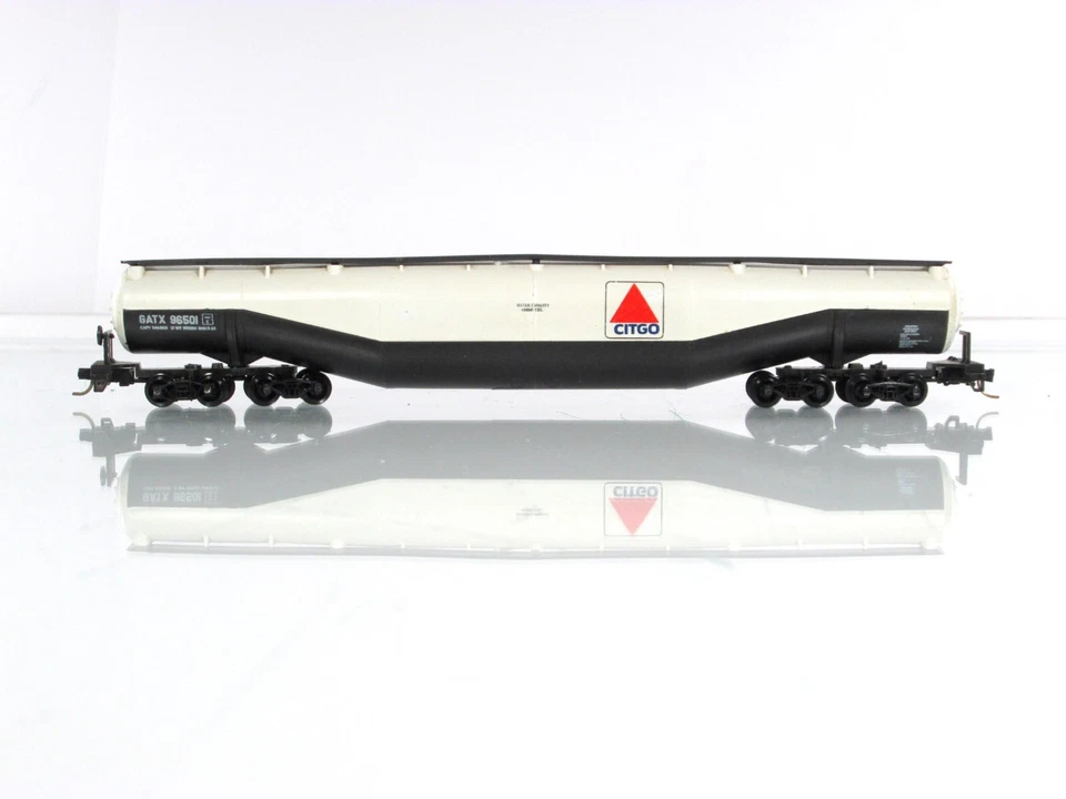 N Scale ***CITGO** Jumbo 94' Tanker, GATX 96501 --Atlas 3111, Micro-Trains Cplrs - Image 2 of 4