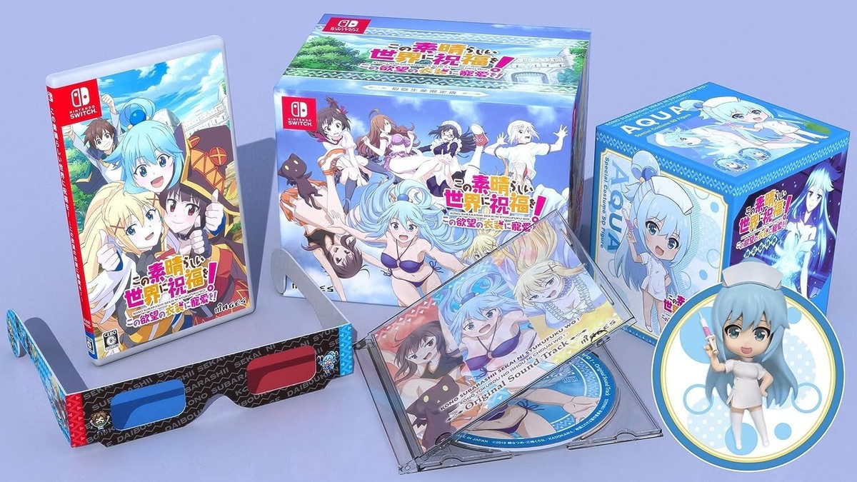 この素晴らしい世界に祝福を 3セット switch KonoSuba Switch Limited Edition God's Blessing on This Wonderful