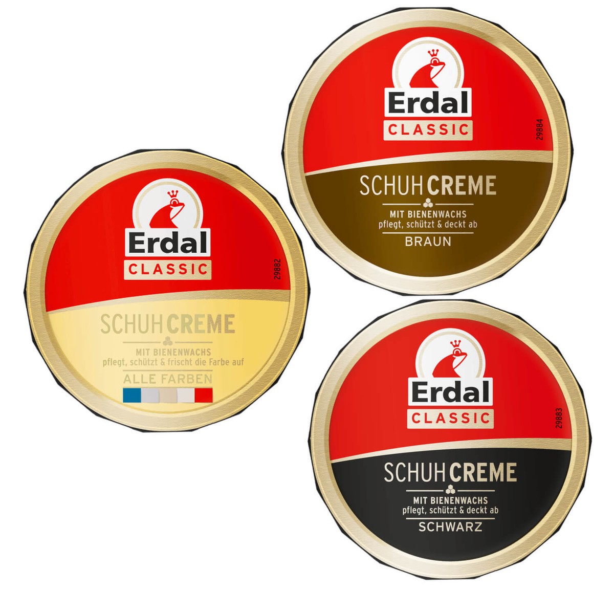 Erdal Classic Fine Shoe Cream CAN Brown Black all Colors with