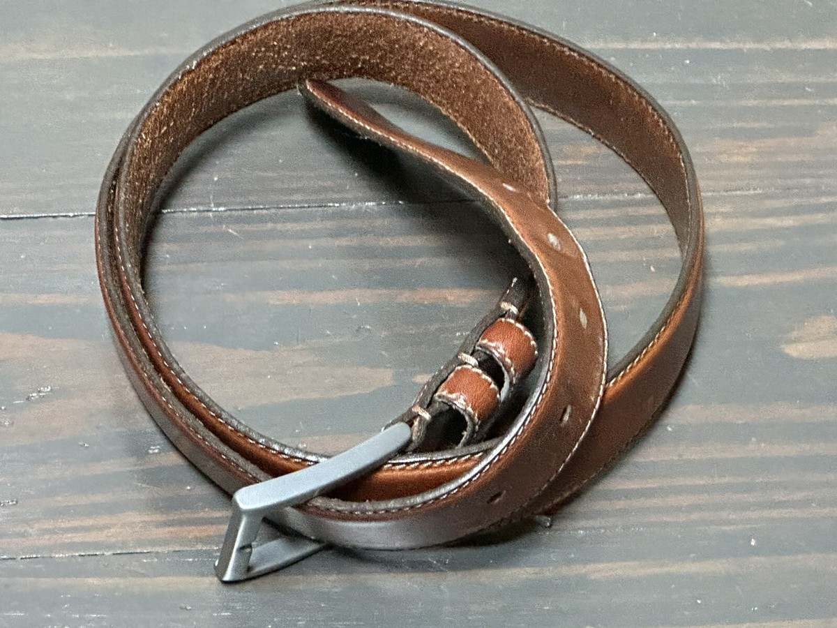 Eddie Bauer Belt Mens Size 38 Dark Brown Genuine Italian  display picture 1