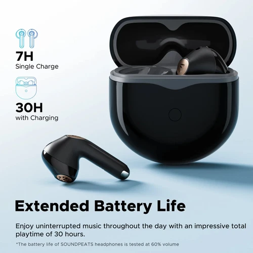 SoundPEATS Air4 Lite Bluetooth 5.3 Wireless Earbuds Hi-Res Audio With Microphone