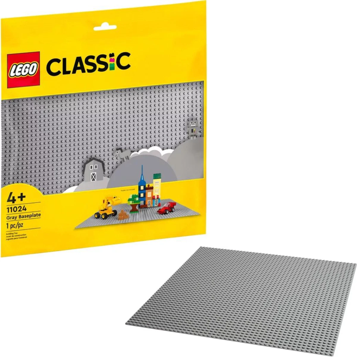 Lego Creator 11024 Plaque de construction Grise 38 cm Base briques Jouet  Jeux