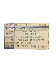Don Henley Ticket Stub 6/9/00 Holmdel PNC Bank Arts Center