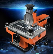 4mm Label Semi-Automatic Sheet Embosser Metal Stamping Printer Maker USA Sale