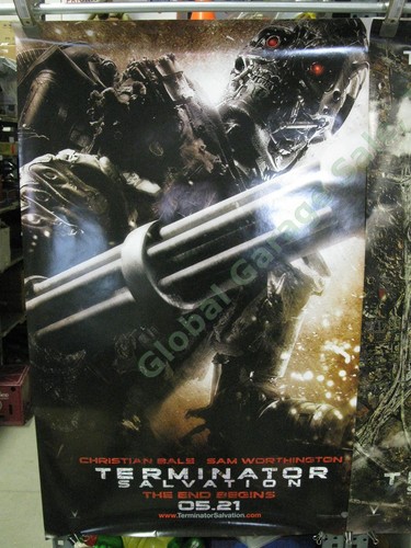 Juego de pósters originales de cine de Terminator Salvation Bale Worthington - Imagen 2 de 5