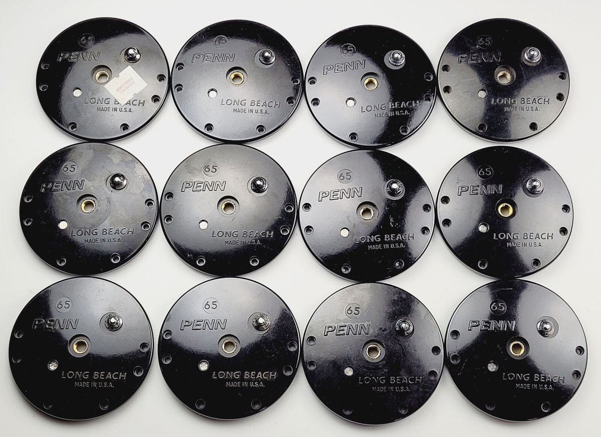 12 Units - Penn 27-65 Plate, Black, Longbeach Plate Style #2 