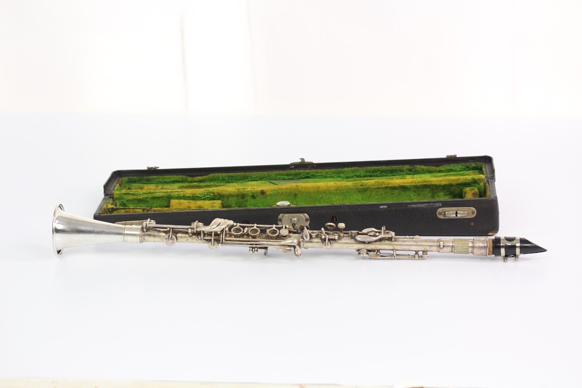 Selmer Paris Depose Silver Metal Clarinet 1929 SN 1499 France Rare