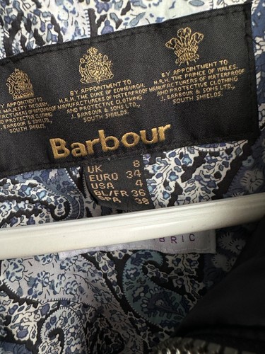 Giacca trapuntata vintage Barbour donna Abbey Liberty UK 8 US 4 - Foto 6 di 18
