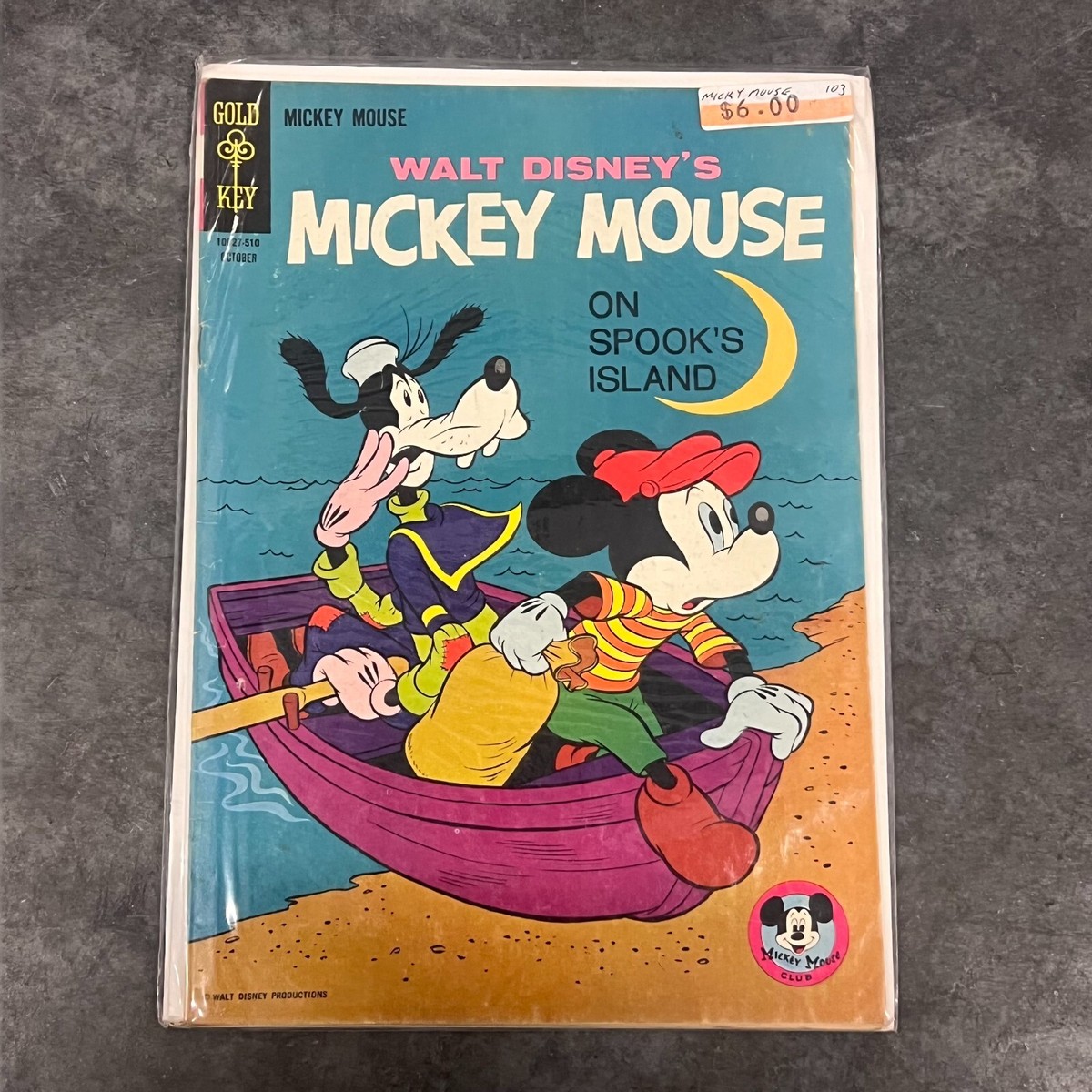 Walt Disney's Mickey Mouse #103 (1965) On Spook's Island by Gold