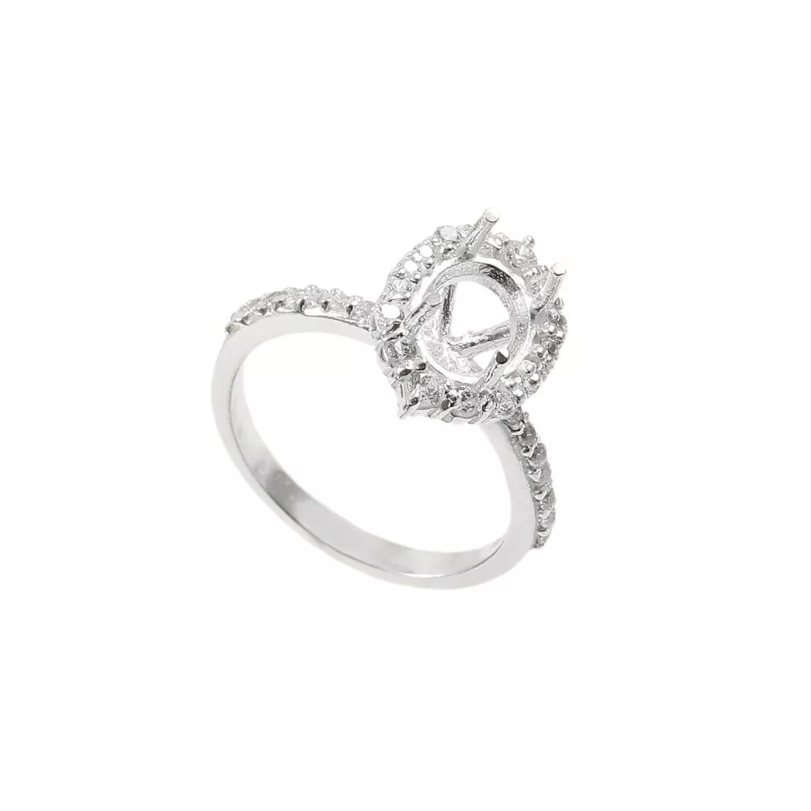 Sterling silver semi mount rings sale
