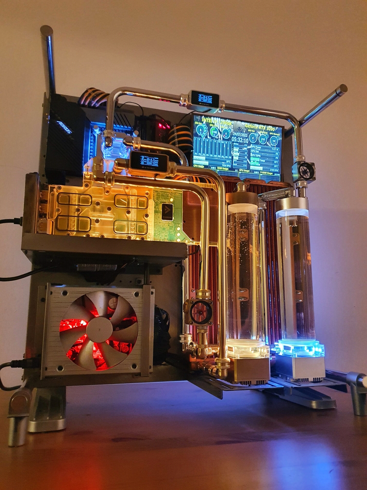 GAMING PC RTX 4080 i7 14700K VIXIA FULL METAL CUSTOM WATERCOOLED COMPUTER DDR5