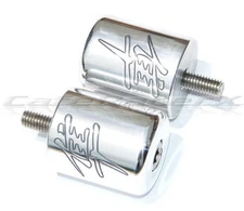 SUZUKI GSX1300R HAYABUSA 1999-2020 POLISHED BILLET ALUMINUM BAR END BARENDS