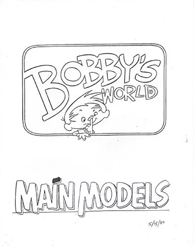 BOBBY'S WORLD ~ COMPLETE 41-PAGE MODEL SHEET SET ~ HOWIE MANDEL