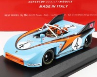 Best Model 1/43 Porsche Spider 4 Targa Florio 1971 Statisches Modell Diecast