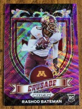 Rashod Bateman 2021 Prizm Draft Picks Crusade Purple Wave #166 Rookie RC 🐦‍⬛🏈
