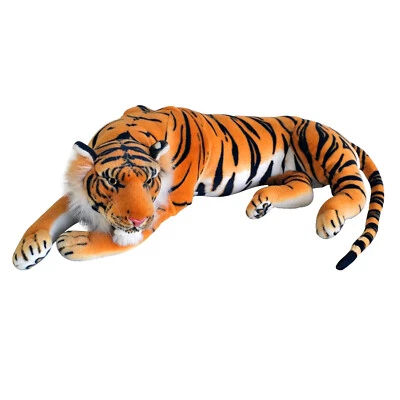 TE-Trend XL Plüsch Tiger Plüschtier Kuscheltier Stofftiger Plüschtiger Deko 90cm