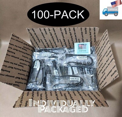 100pack: NEW Genuine MSI 18'' SATA 3 6Gbit/s SSD/HDD Data Cables w/Locking Latch