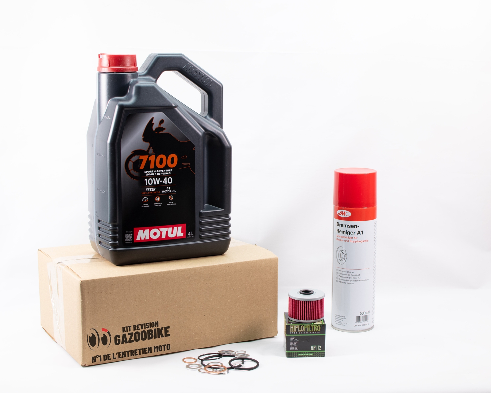 Kit Vidange Moto Honda FMX 650 de 2005 2006 2007 Lubrifiant Motul 7100 10W40