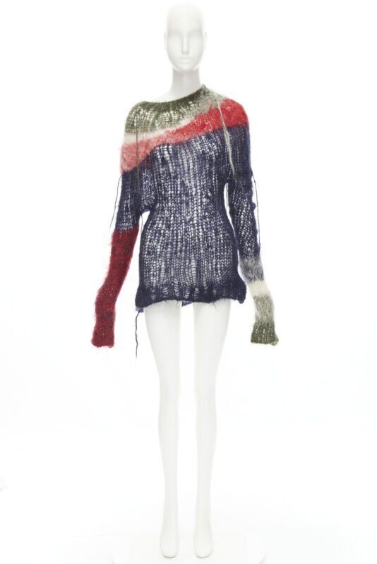 JUNYA WATANABE 2006 Runway punk loose knit wool distressed JUNYA WATANABE 2006 Runway punk loose knit wool distressed