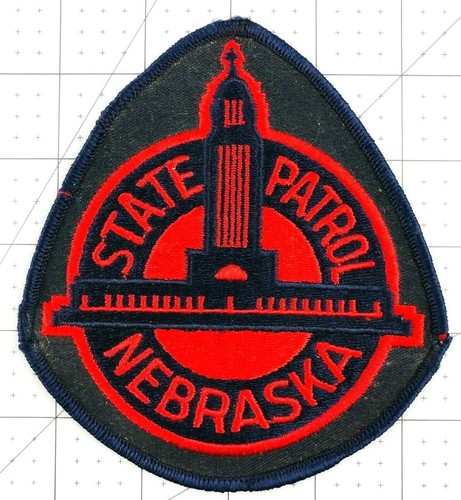 Vintage Nebraska State Patrol Police Officer Shoulder Patch Badge Emblem *AL