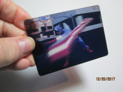 1996 MARVEL MOTION - MARVEL VISION CARD - CAPTAIN AMERICA 