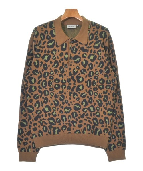 Carhartt Sweaters BrownxNavyxKhaki(Leopard Pattern) L