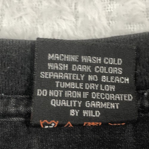 WILD T Shirt Mens Tiger Print Graphic Short Sleeve Crew Neck Black Medium M - Picture 9 of 19